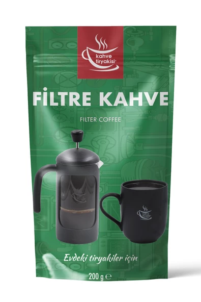 Kahve Tiryakisi Filtre Kahve 200 gr Paket ürün görseli 1
