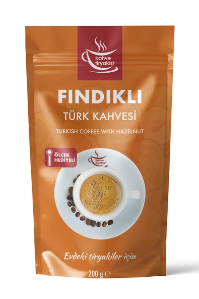 Kahve Tiryakisi Fındıklı Türk Kahvesi 200 gr Paket ürün görseli 1