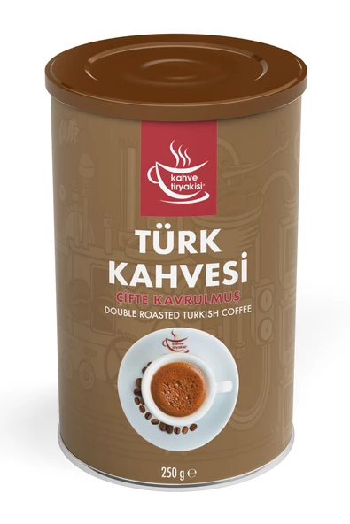 Kahve Tiryakisi Çifte Kavrulmuş Türk Kahvesi 250 gr Teneke ürün görseli 1