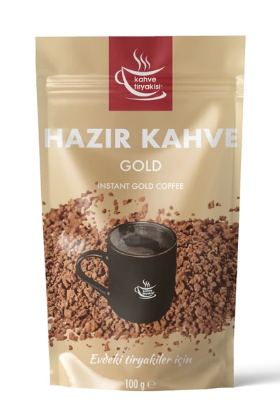 Kahve Tiryakisi Hazır Kahve Gold 100 gr Paket ürün görseli 1