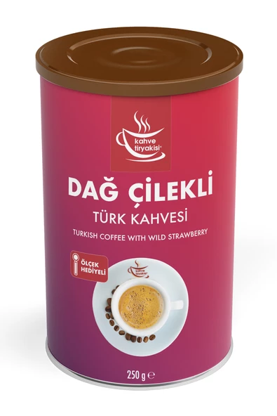Kahve Tiryakisi Dağ Çilekli Türk Kahvesi 250 gr Teneke ürün görseli 1