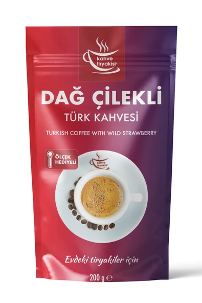 Kahve Tiryakisi Dağ Çilekli Türk Kahvesi 200 gr Paket ürün görseli 1