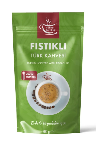 Kahve Tiryakisi Fıstıklı Türk Kahvesi 200 gr Paket ürün görseli 1