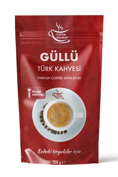 Kahve Tiryakisi Güllü Türk Kahvesi 200 gr Paket ürün görseli 1