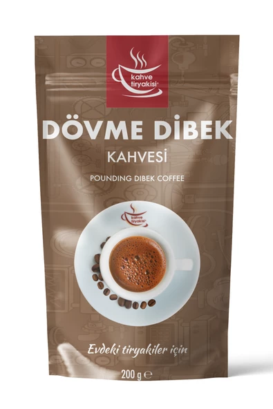 Kahve Tiryakisi Dövme Dibek Kahvesi 200 gr Paket ürün görseli 1