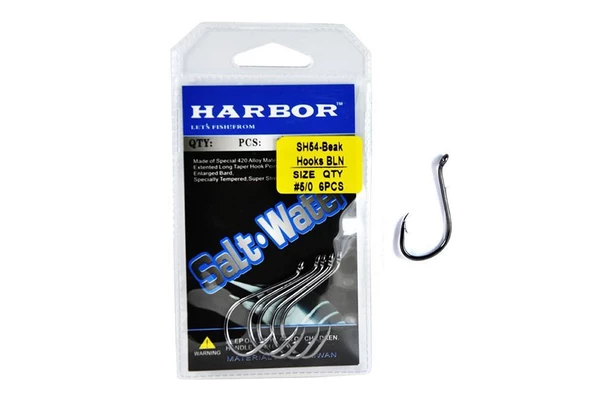 Harbor Sh54 Beak No:5/0 6pcs İğne ürün görseli 1