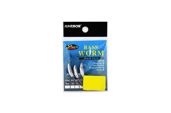 Harbor Sh52 Bass Worm No:1/0 4 Pcs Jig Head ürün görseli 1