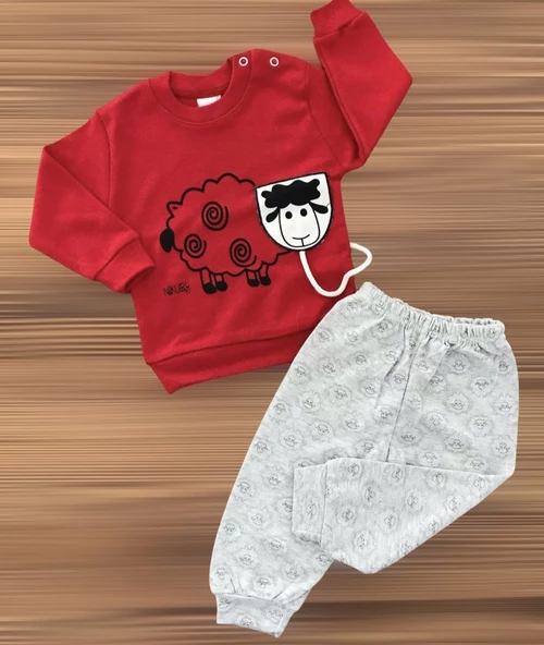 Nikuby İpli Kuzulu Penye Takım ürün görseli 1