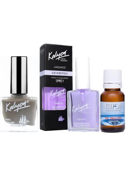 Kalyon Oje 310 + Oje Kurutucu Sprey 17 Ml + Oje Çözücü ürün görseli 1