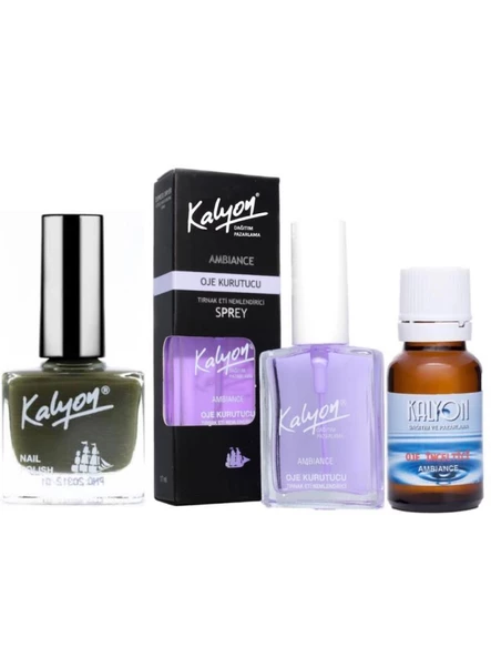 Kalyon Oje 312 + Oje Kurutucu Sprey 17 Ml + Oje Çözücü ürün görseli 1