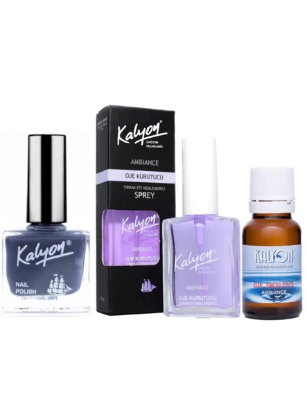 Kalyon Oje 311 + Oje Kurutucu Sprey 17 Ml + Oje Çözücü ürün görseli 1