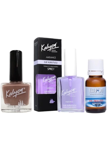 Kalyon Oje 237 + Oje Kurutucu Sprey 17 Ml + Oje Çözücü ürün görseli 1