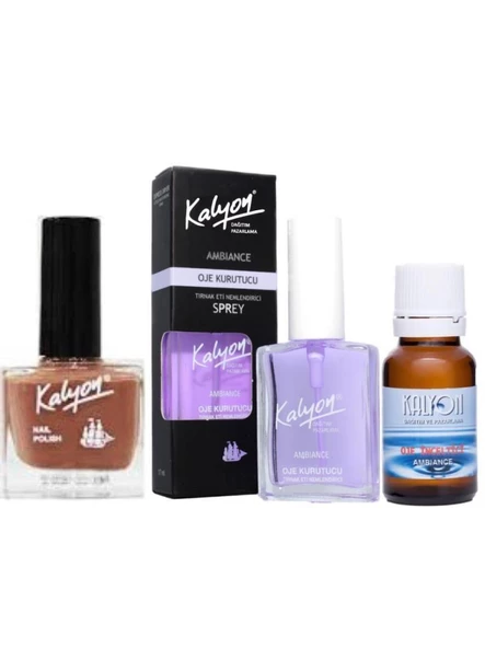 Kalyon Oje 232 + Oje Kurutucu Sprey 17 Ml + Oje Çözücü ürün görseli 1