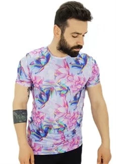 Boyu Uzun Erkek Desenli T-Shirt ürün görseli 1