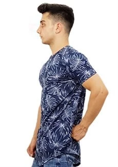 Lacivert Desenli T-Shirt - Resim 2