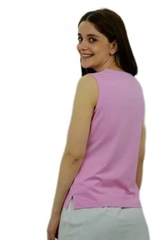 Kolsuz Açık Pembe Atlet - Resim 4