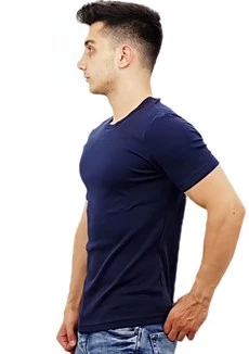 Lacivert Basic T-Shirt - Resim 2