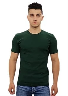 Yeşil Renk Basic Tişört ürün görseli 1