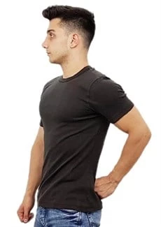 Kahverengi Basic T-Shirt - Resim 2