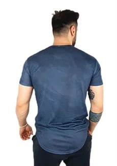 Lacivert Desenli T-Shirt 3030 - Resim 3
