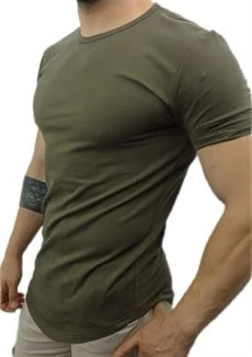 Haki Erkek T-shirt 10109 - Resim 2