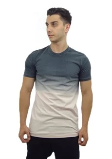Çift Renkli T-Shirt Gri 10128 ürün görseli 1