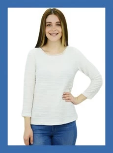 Truvakar Kollu Krem T-Shirt ürün görseli 1