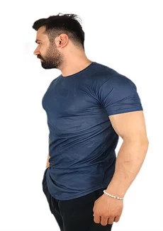 Lacivert Desenli T-Shirt 3030 - Resim 2