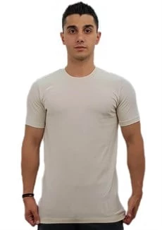Ekru Basic Erkek Tişört ürün görseli 1