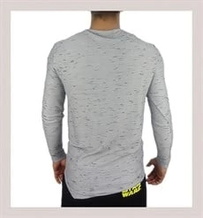 Gri Siyah Geçişli T-shirt - Resim 3