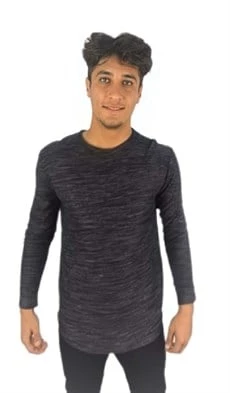 Siyah Gri Geçişli T-shirt 10136 ürün görseli 1