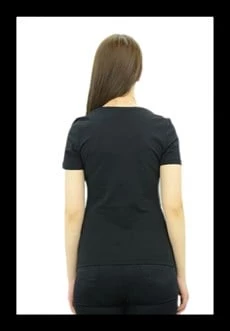 Zebra Baskılı Siyah T-Shirt - Resim 4