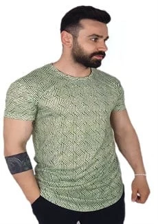 Yeşil Desenli T-Shirt ürün görseli 1