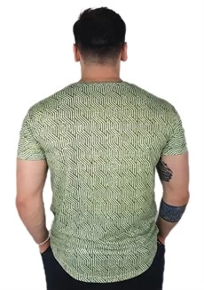 Yeşil Desenli T-Shirt - Resim 3