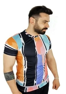 Karışık Desenli T-Shirt ürün görseli 1