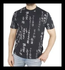 Siyah Yazılı T-shirt 10108 ürün görseli 1