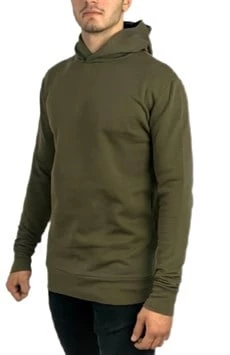 Basic Haki Sweatshirt - Resim 2