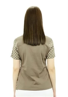 Puantiyeli Yeşil T-Shirt - Resim 4