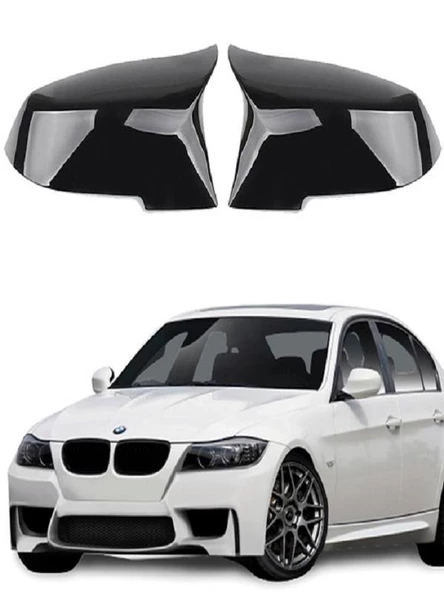 BMW 3 SERİSİ E90 04-09 Araca Özel Batman Yarasa Ayna Kapağı Pianoblack ürün görseli 1