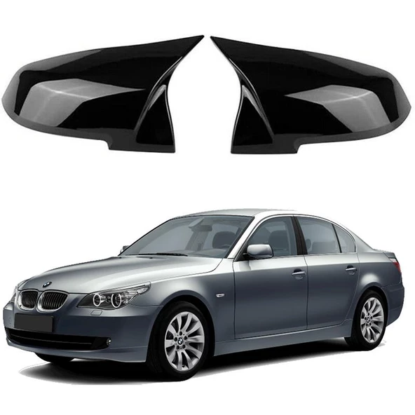 Bmw E60 05-11 Araca Özel Batman Yarasa Ayna Kapağı Pianoblack ürün görseli 1