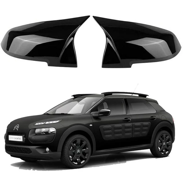 Citroen  C4 Cactus 2014+ Araca Özel Batman Yarasa Ayna Kapağı Pianoblack ürün görseli 1
