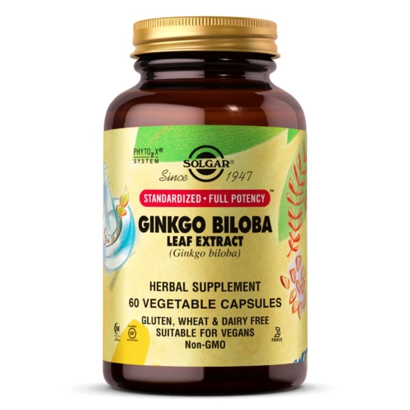 Ginkgo Biloba Leaf Extract 60 Tablet ürün görseli 1