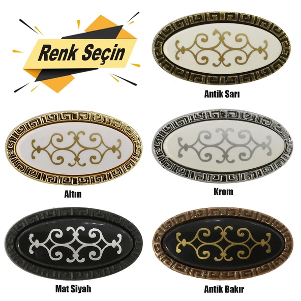 Seçil Düğme Kulp Çekmece Dolap Kapak Kulpu Kulbu Metal ürün görseli 1