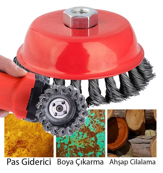 Gfb Çanak Fırça Burgulu 75 mm ürün görseli 1