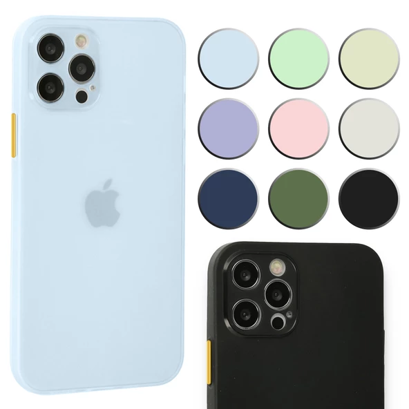iPhone 13 Pro Kılıf Kamera Korumalı Mat Ultra İnce Kapak ürün görseli 1