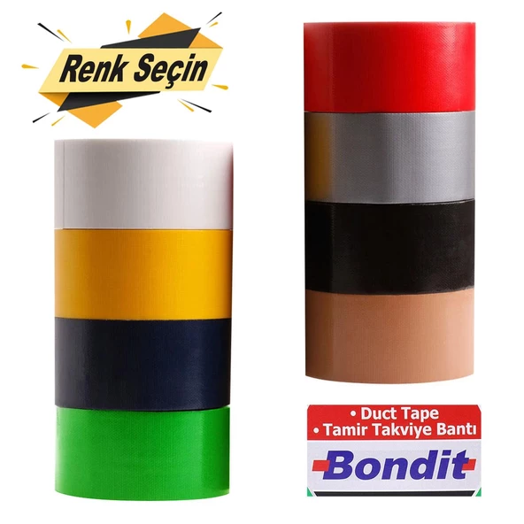 Tamir Bandı 48 mm x 10 Mt Duct Tape Takviye Bant (RENK SEÇİN) ürün görseli 1