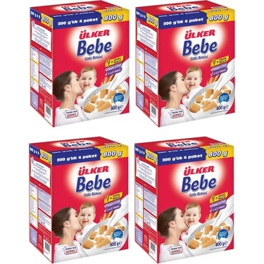 Ulker*Bebe Bısk.800Gr*4 Lu - Resim 2
