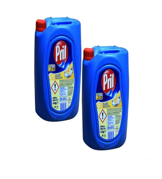 Pril Bulaşık Deterjanı Limon Kokulu 2 x 4 Lt ürün görseli 1