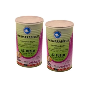 Marmara Birlik Az Tuzlu Zeytin 800 gr S 291/320 Light Teneke 2 Adet ürün görseli 1