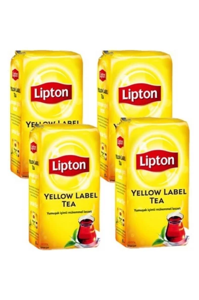 Lipton Yellow Label Dökme Cay 1000 Gr *4 Lü - Resim 2